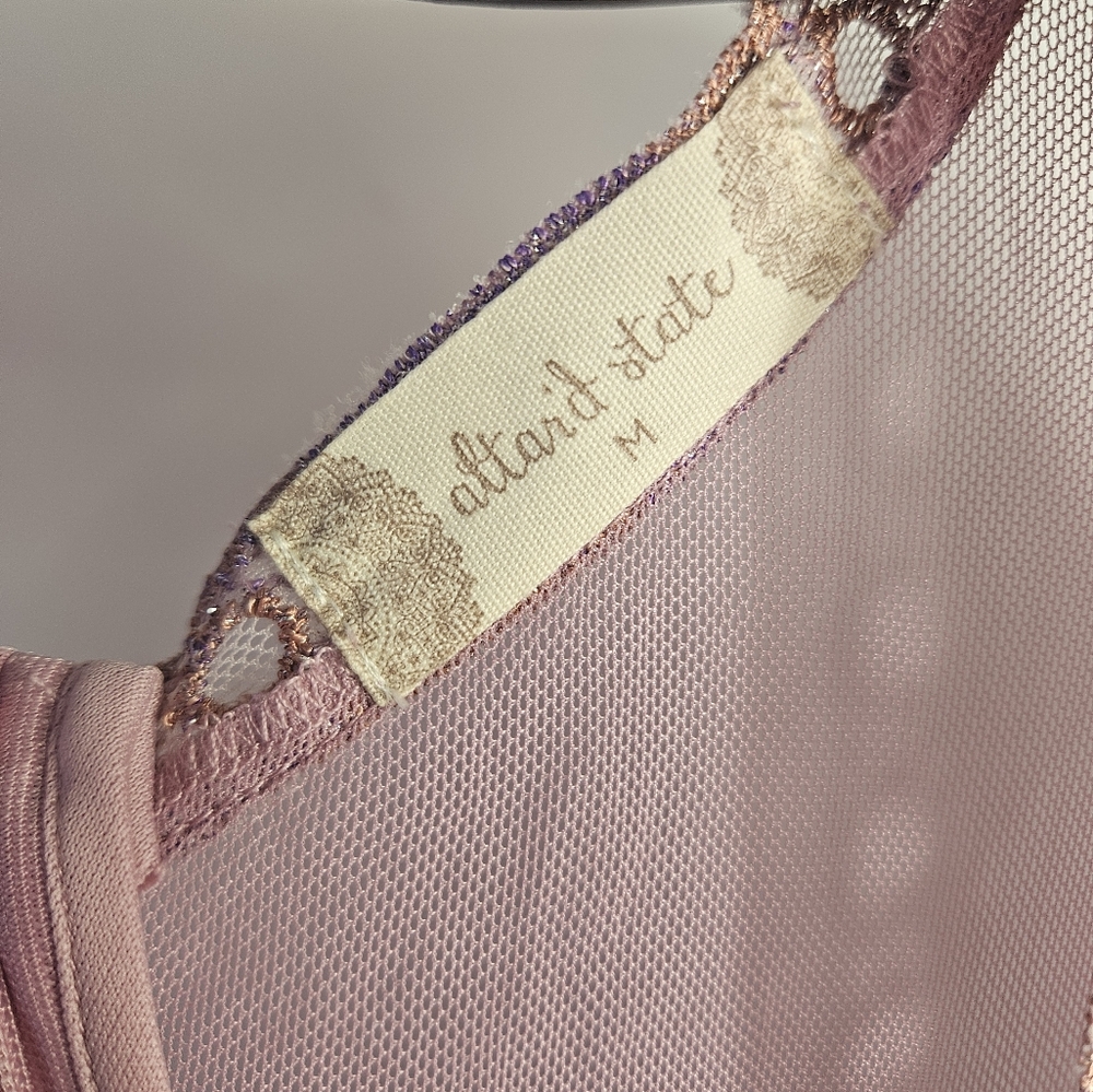 Dusty Rose Embroidered V-Neck Maxi Dress - Picture 4 of 12